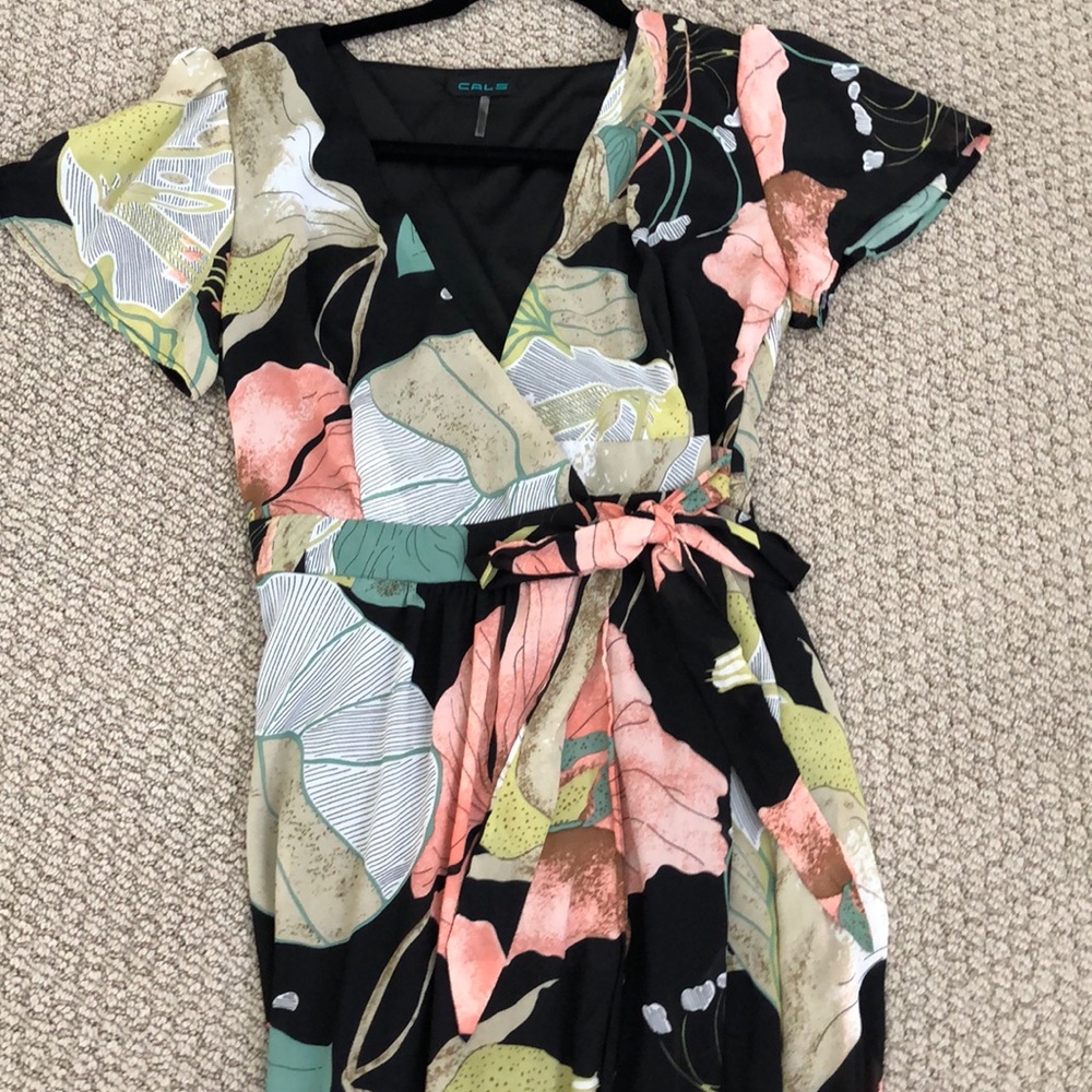 LuLus tie Waist Floral Maxi Dress